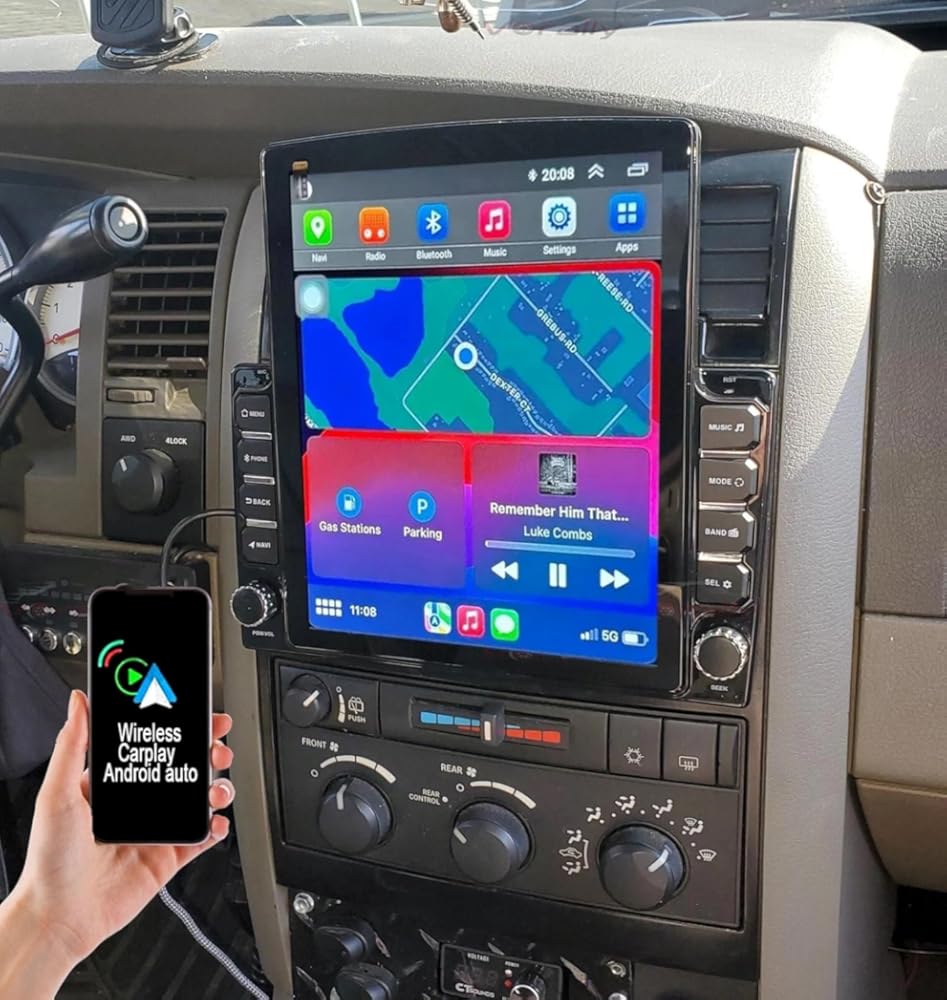 with Wireless Carplay Screen for Ford Transit 2008 【4G+64GB】 Car Radio Stereo with Carplay&Android Auto 9.7