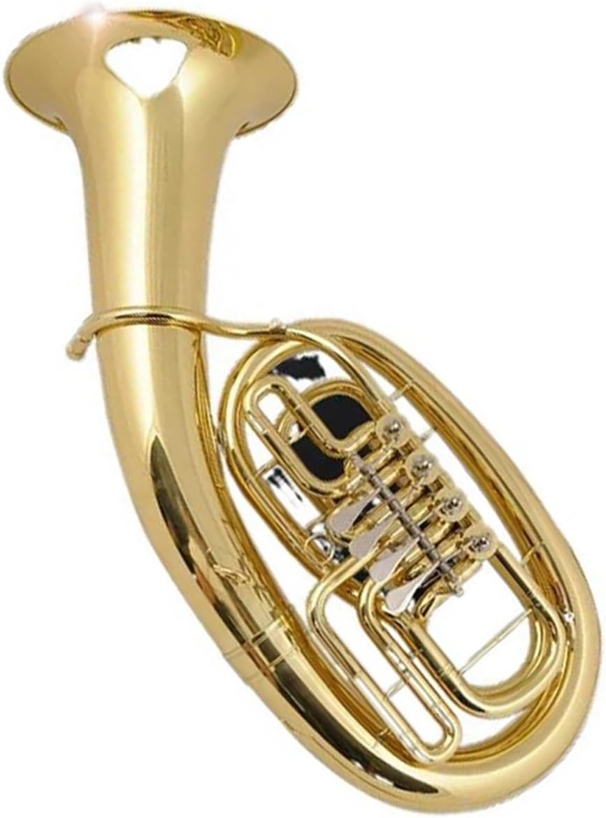 Beginner euphonium Euphonium Four Flat Keys Lacquered Gold Euphonium Big Horn Musical Instrument