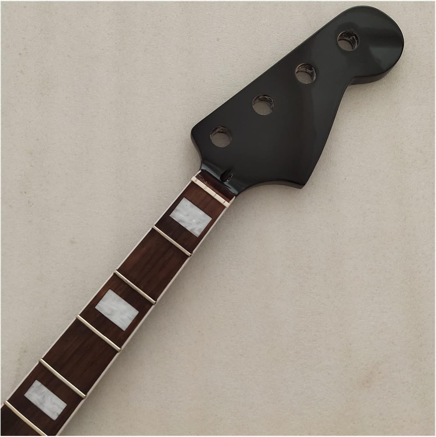 TSTS 4 String Maple 24 Frets Bass Guitar Neck Replacement Rosewood Fingerboard 34 Inch Guitar ​Neck Replacement