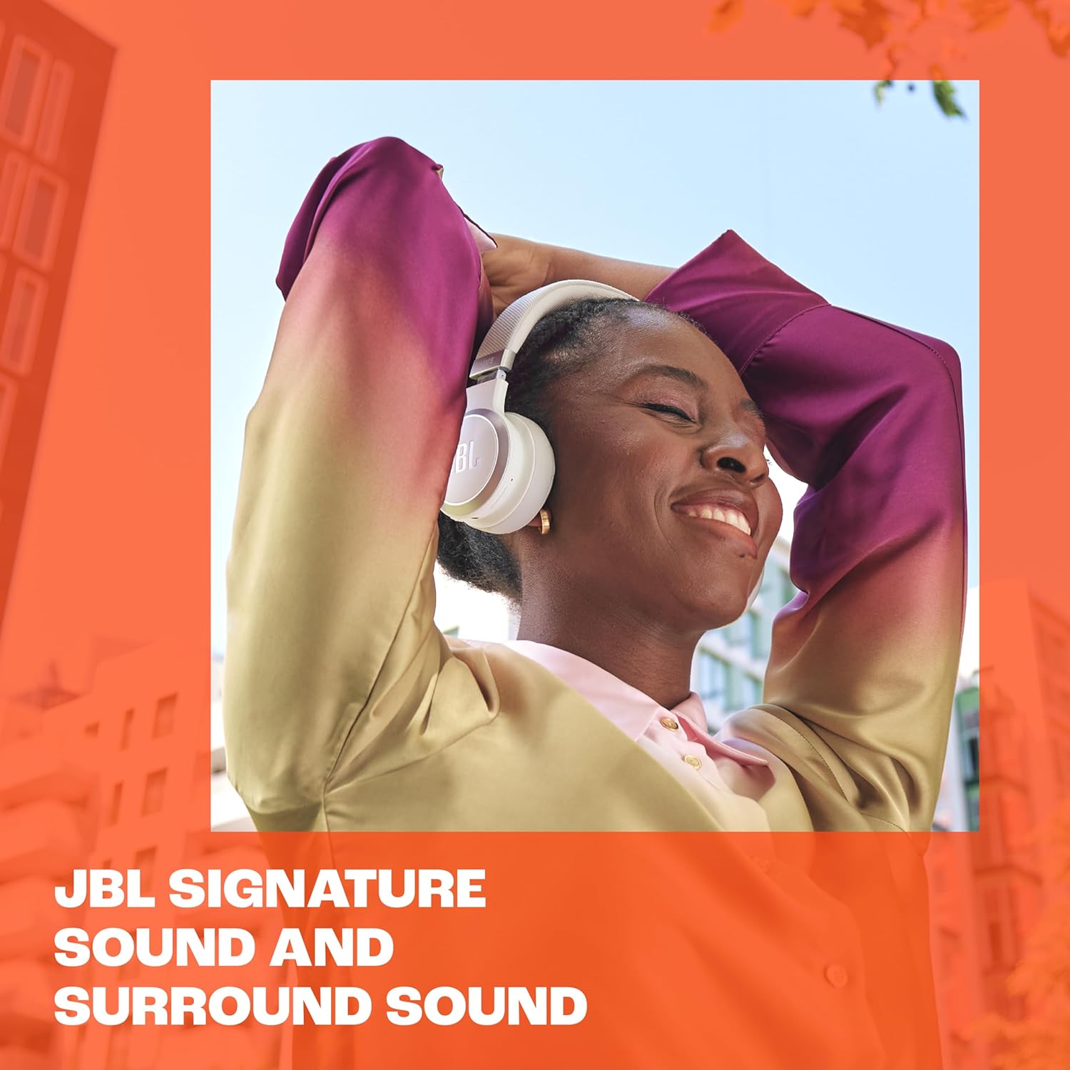 JBL Live 670NC - Wireless On-Ear Headphones with Adaptive Noise Cancelling with Smart Ambient, Up to 65H Battery Life with Speed Charge, Lightweight, Comfortable and Foldable Design (Black)