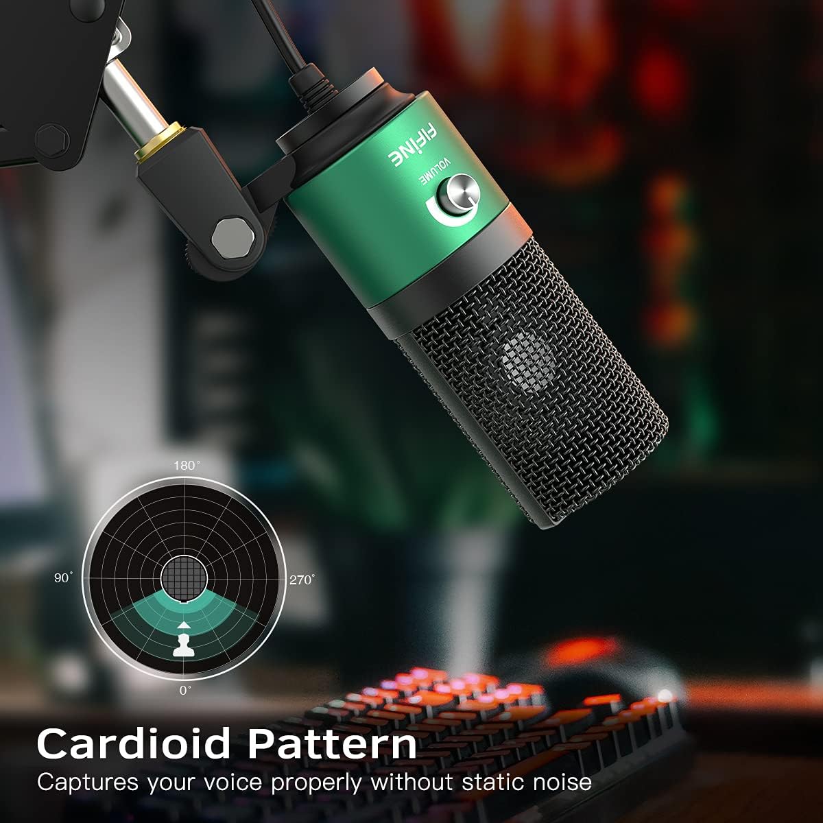 FIFINE Gaming Microphone and PC Gaming Headset, USB Microphone with Gain Control, Wired Headphones with 7.1 Surround Sound,EQ Mode, RGB, Soft Ear Pads for Streaming, Podcasting, Twitch (K669G+H6)