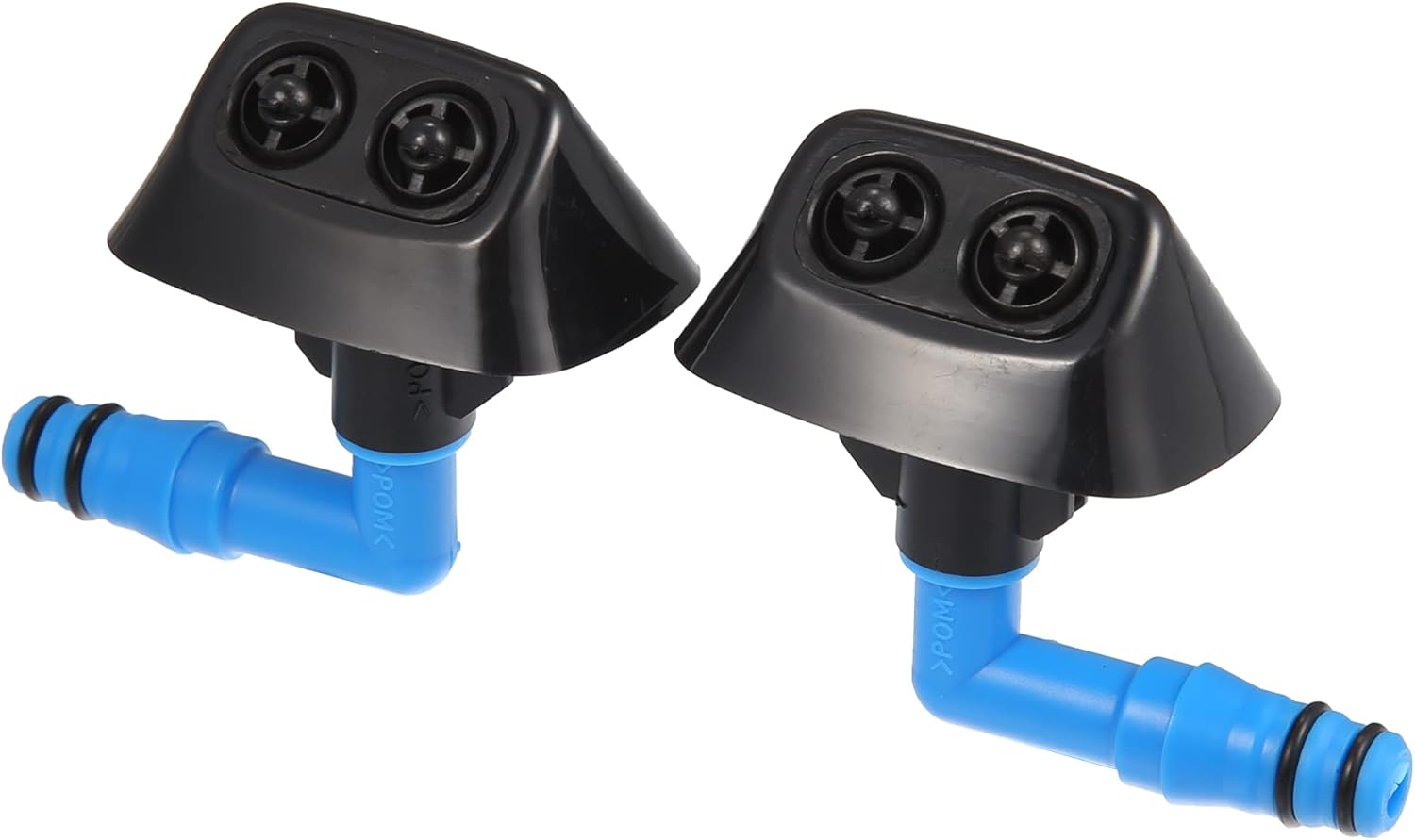 Front Headlight Washer Nozzle Jet Fit for Saab 9-3 - 2 Pcs Black