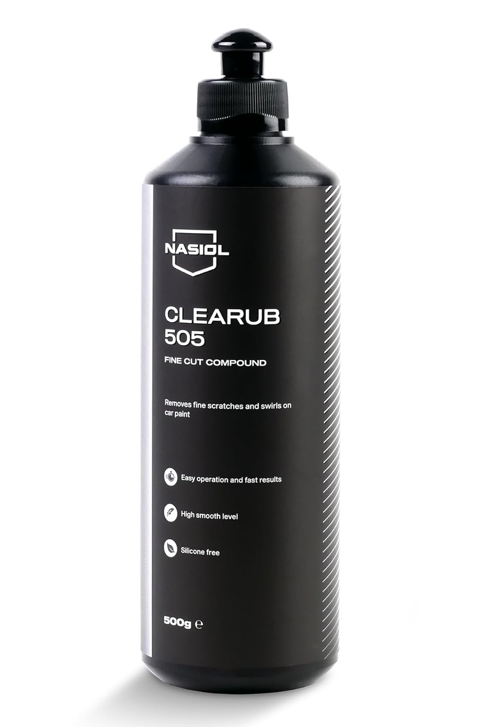 Nasiol CleaRub 505 Silicon Free Scratch Remover High Tech Fine Cut Compound, Polishing, Rubbing Compound for Car Scratches, Compound Polish, Auto Detailing, 32 Fl oz.