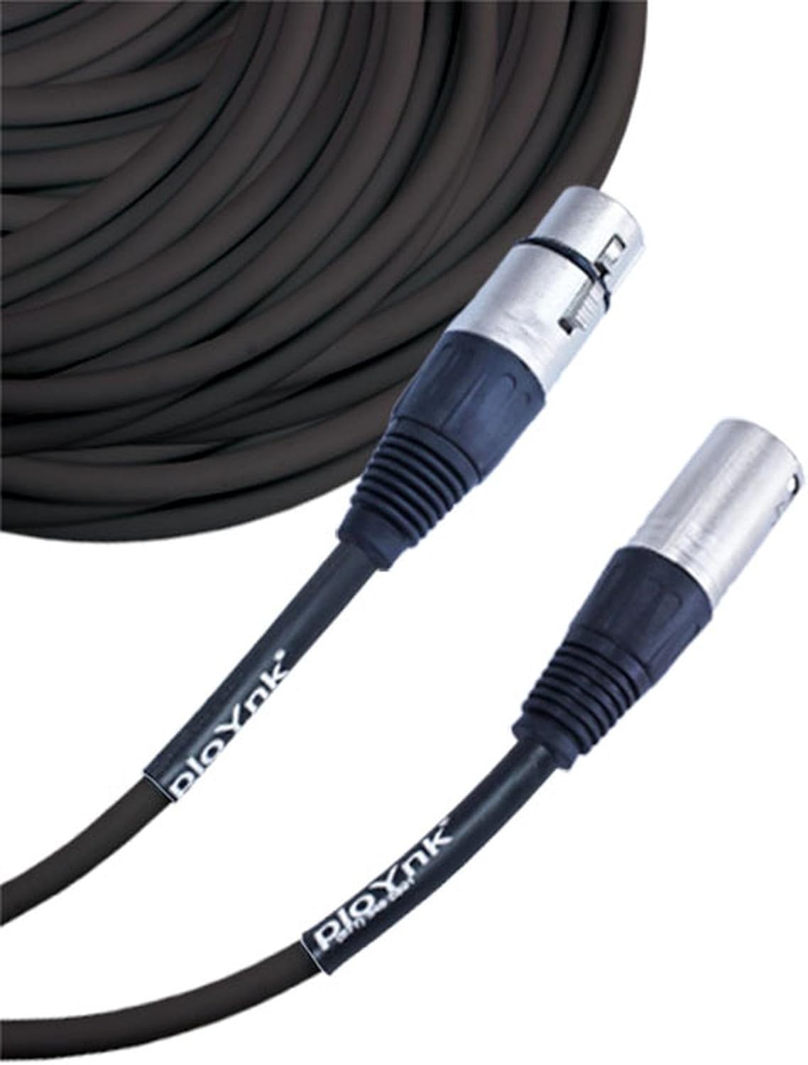 Premium Male to Female 3 pin XLR Mic Cable Microphone Audio Cord - 200 FT Long: Black
