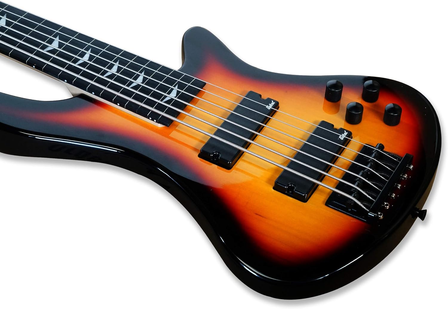 Fretless 6 String Electric Bass Bolt_On Maple Neck,Poplar Body Sunburst