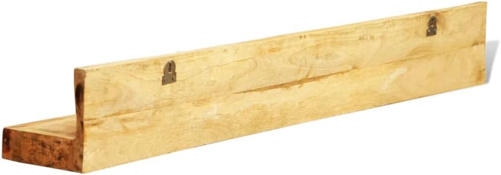 Floating Shelves,Rustic Wood Wall Storage Shelves, Wall Mounted Shelf Organizer,for Living Room, Bedroom, Kitchen, Bathroom,Office,Solid Wood Wall Mounted Display Shelf 2 pcs