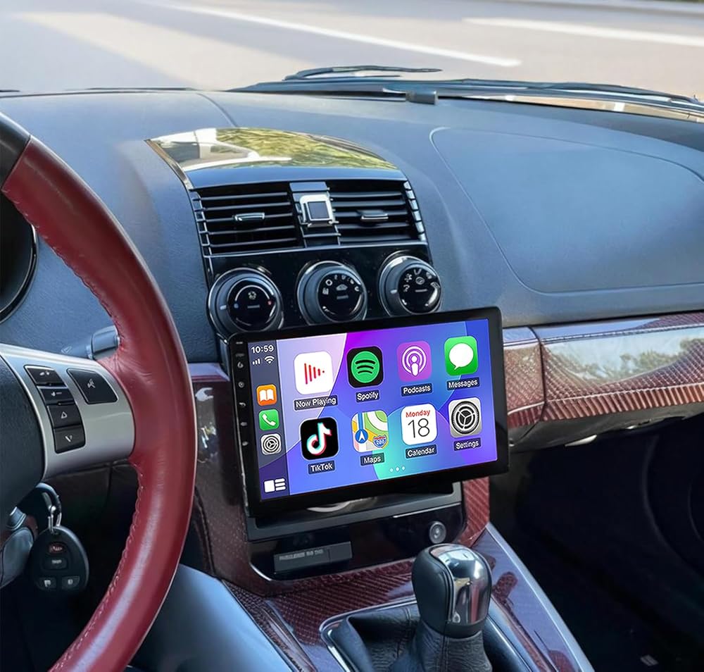 4+64G Car Stereo for Saturn Sky 2007 2008 2009,10.1 Inch Android 13 Double Din Car Radio with Carplay & Android Auto, in-Dash Navigation Radio with BT Mirror Link WiFi FM Radio & Backup Camera