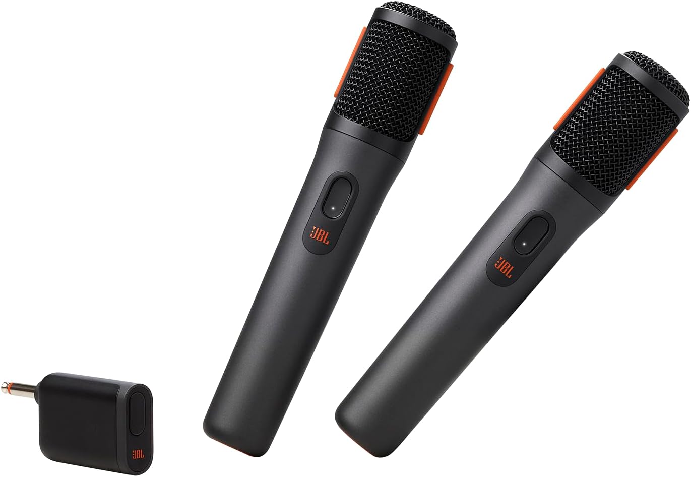 JBL PartyBox Wireless Mic - 2X Digital Wireless Microphones, Rechargeable Battery (20hrs - 700mAh), Clear Voice, Crisp Sound, Stable 2.4GHz Connection, Compatible with All PartyBox Speakers (Black)