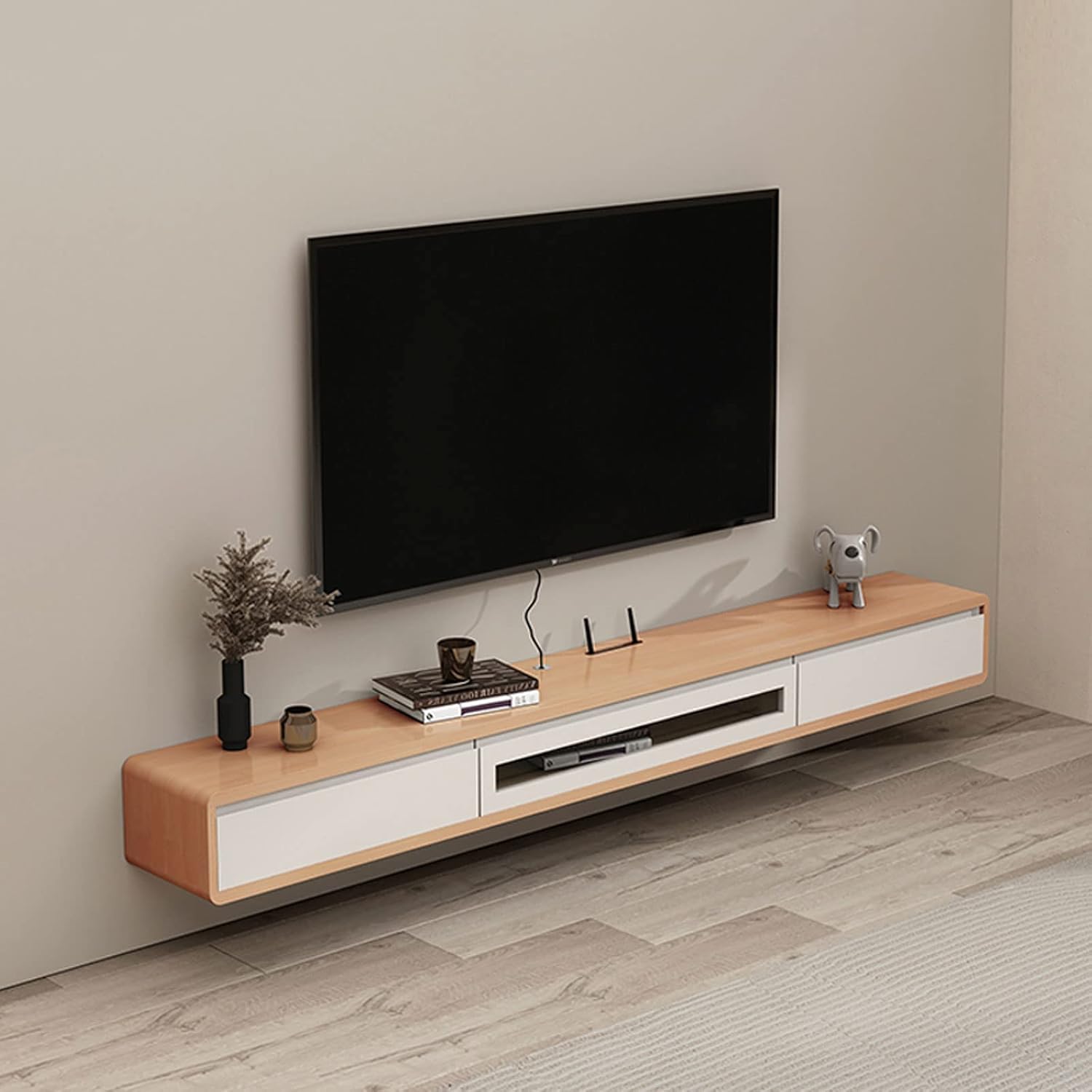 Wall Cabinet TV Shelf TV Stands Wall Mounted TV Cabinet Wall Shelf Floating Shelves TV Storage Shelf Wall Unit Decor TV Media Console TV Box Set top Box Shelf Wall Mount Corner Shelves