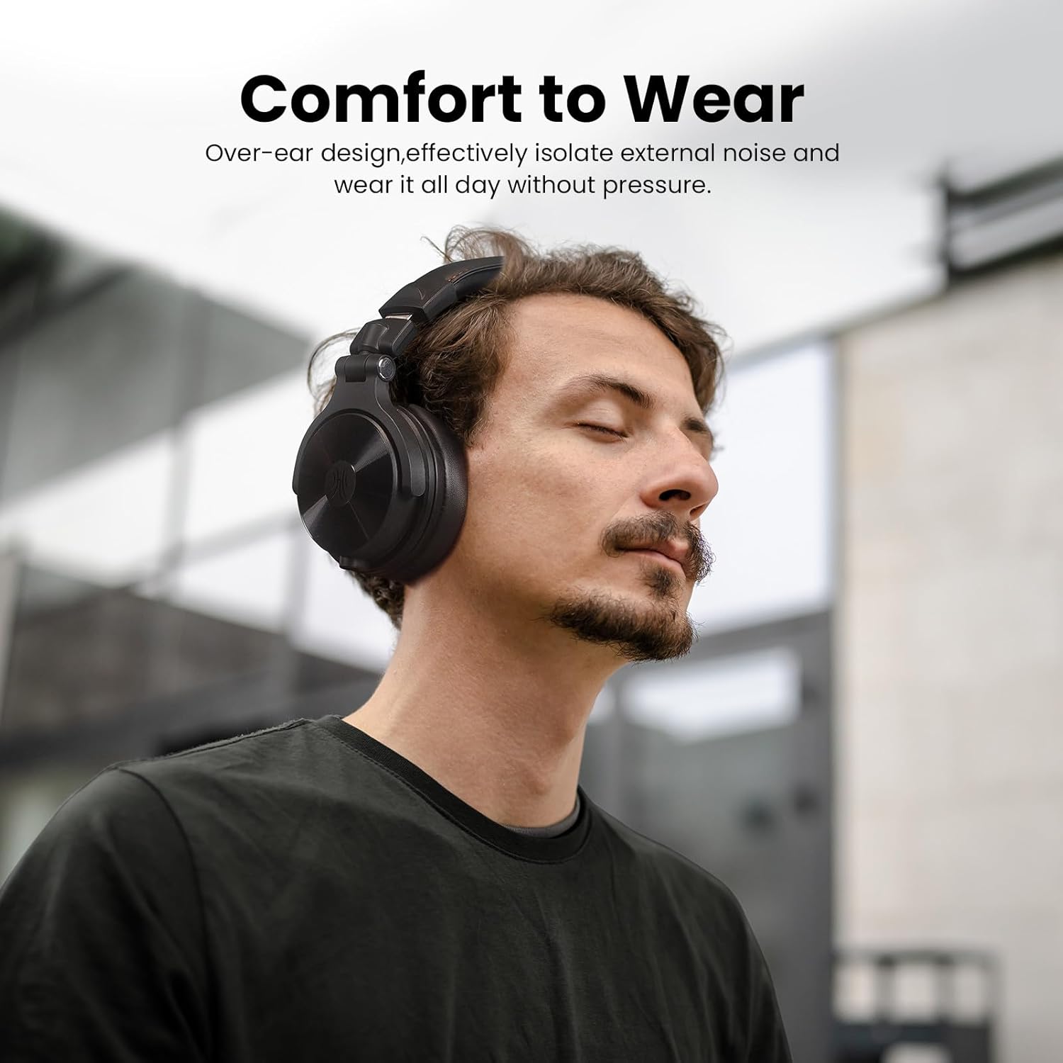 OneOdio Studio Max 1-20MS Low-Latency Wireless DJ Headphones, 120H Playtime, Lossless Hi-Res/LDAC Audio, Dual-Mic ENC, Dongle/Bluetooth/Wired Connection for Studio Guitar and Gaming PC Computer