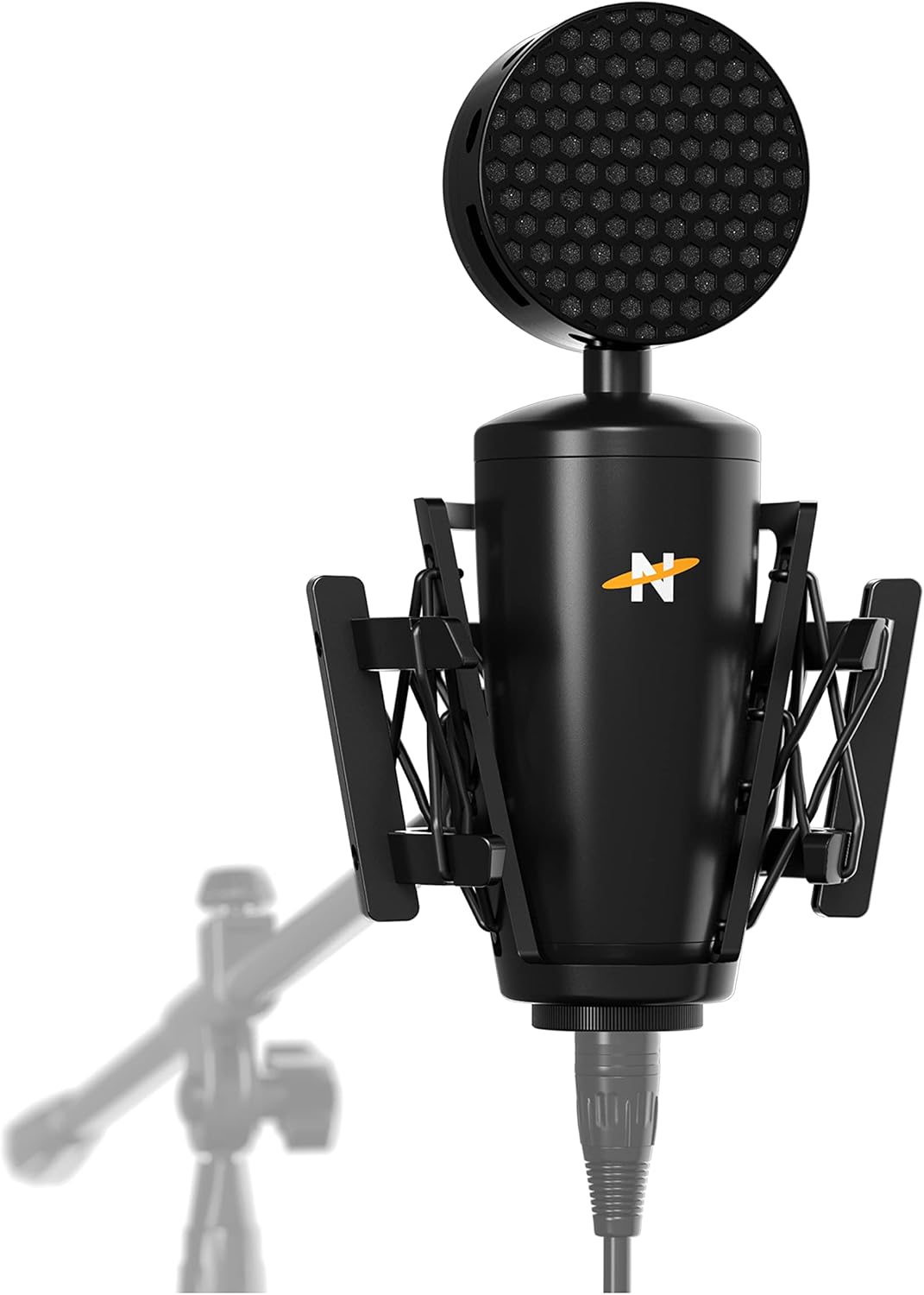 Neat King Bee II - Cardioid Large Diaphragm True Condenser Microphone Includes Shock Mount and Pop Filter, for Vocal Recording, Podcasting, and Streaming, XLR Output - Black