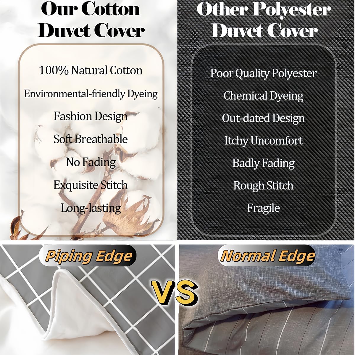 Manfei King Size 100% Cotton Guitar Bass Duvet Cover Music Theme Guitars Bedding Set Boys Girls Funny Musical Instrument Soft Comforter Cover Kids Bedroom Decor,No Comforter,Navy Blue