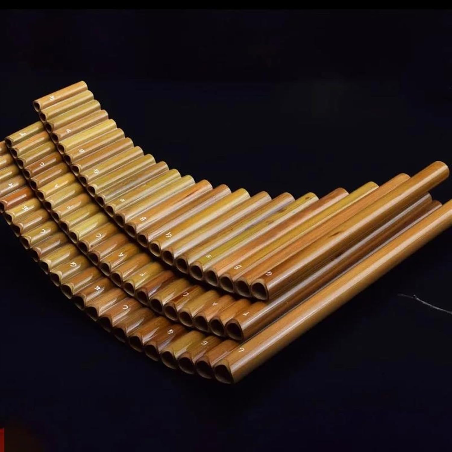 Chinese Traditional Woodwind Pan Flute Chinese Pans Xiao Musical Instrument Professional 22 Pipes (Color : F)