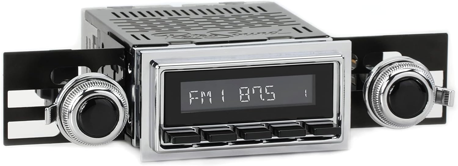 RetroRadio Compatible with 1968-71 Ford Torino Features Include Bluetooth, HD, SiriusXM Ready, AM/FM LCB-M4-127-53-73F1