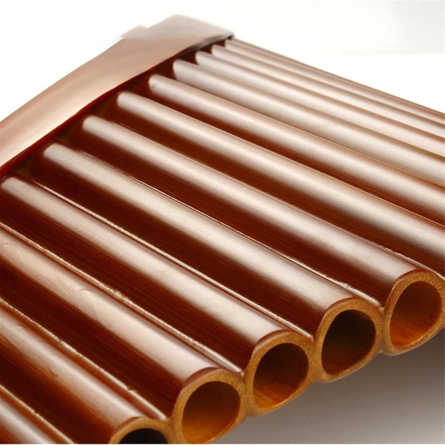 VBDEFRT Handmade 25 Pipes Pan Flute C Key Pan Pipes Woodwind InstrumentTraditional Musical Instrument (Color : Right)