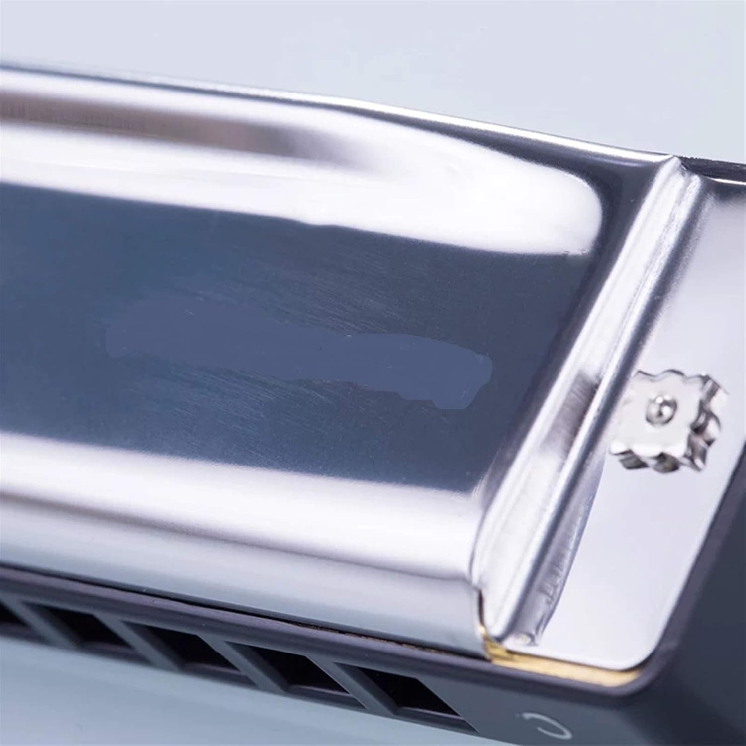 SUOFEILAIMU Diatonic Harmonica 10 Hole Blues Harp Brass Mouth Organ Key of C ABS Comb Professional Musical Instruments (Color : Key C)