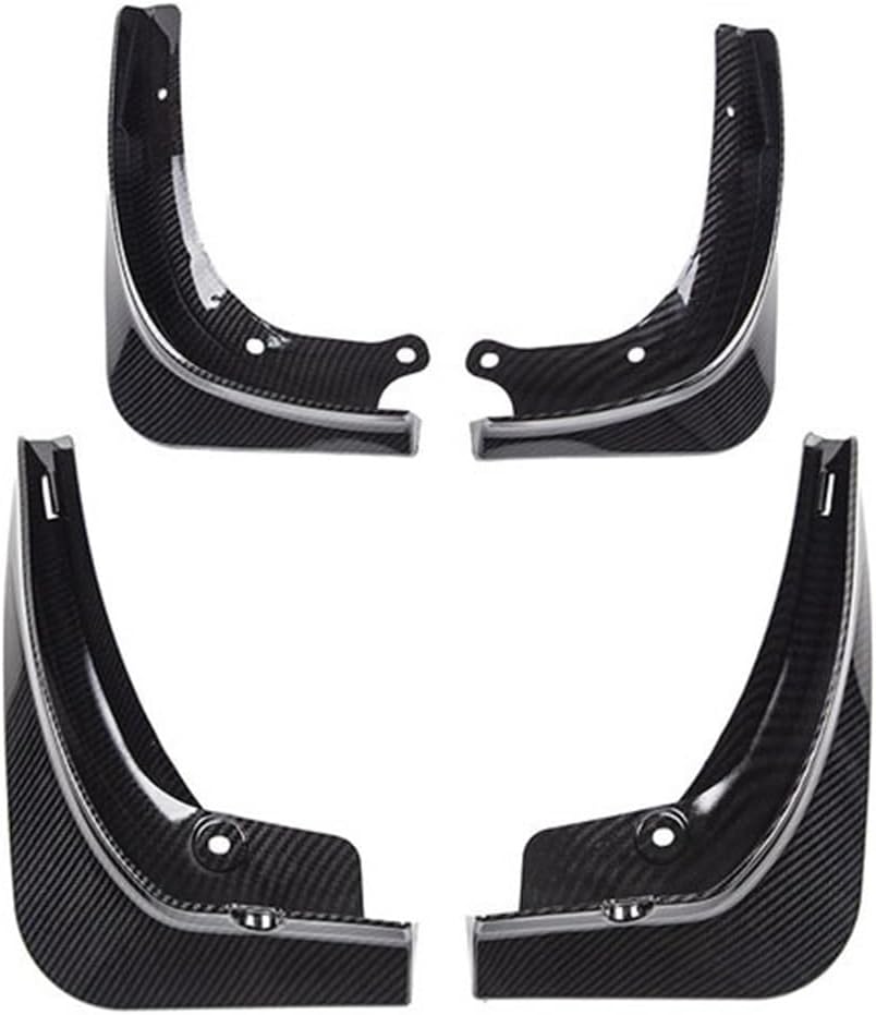 Mud Flaps Splash-Proof Accessories Car Front Rear Wheels Mudguards Splash Guards Fender，Compatible for Model 3 / Model Y (Color : Y Glossy Carbon)