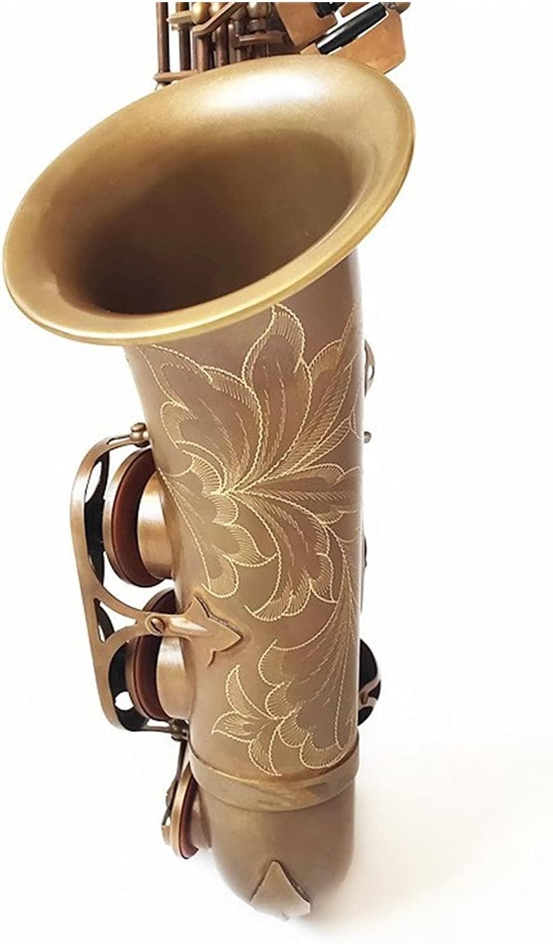 Sax Beginners Kit Unique Retro Alto Saxophone Brass Antique Copper EB Tune E Flat Musical Instrument Sax with Case Mouthpiece Wind Instrument