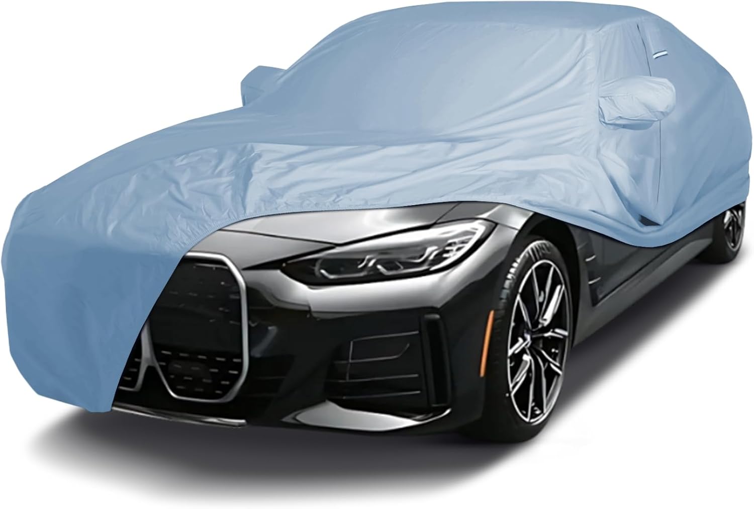 iCarCover Premium Car Cover for 2022-2026 BMW i4 Heavy Duty Waterproof All-Weather Automobiles Custom Fit Indoor Outdoor UV Snow Protection Covers with Straps and Bag
