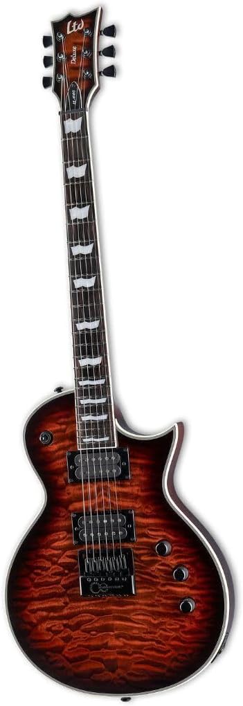 ESP LTD EC-1000 Evertune Electric Guitar, Dark Brown Sunburst