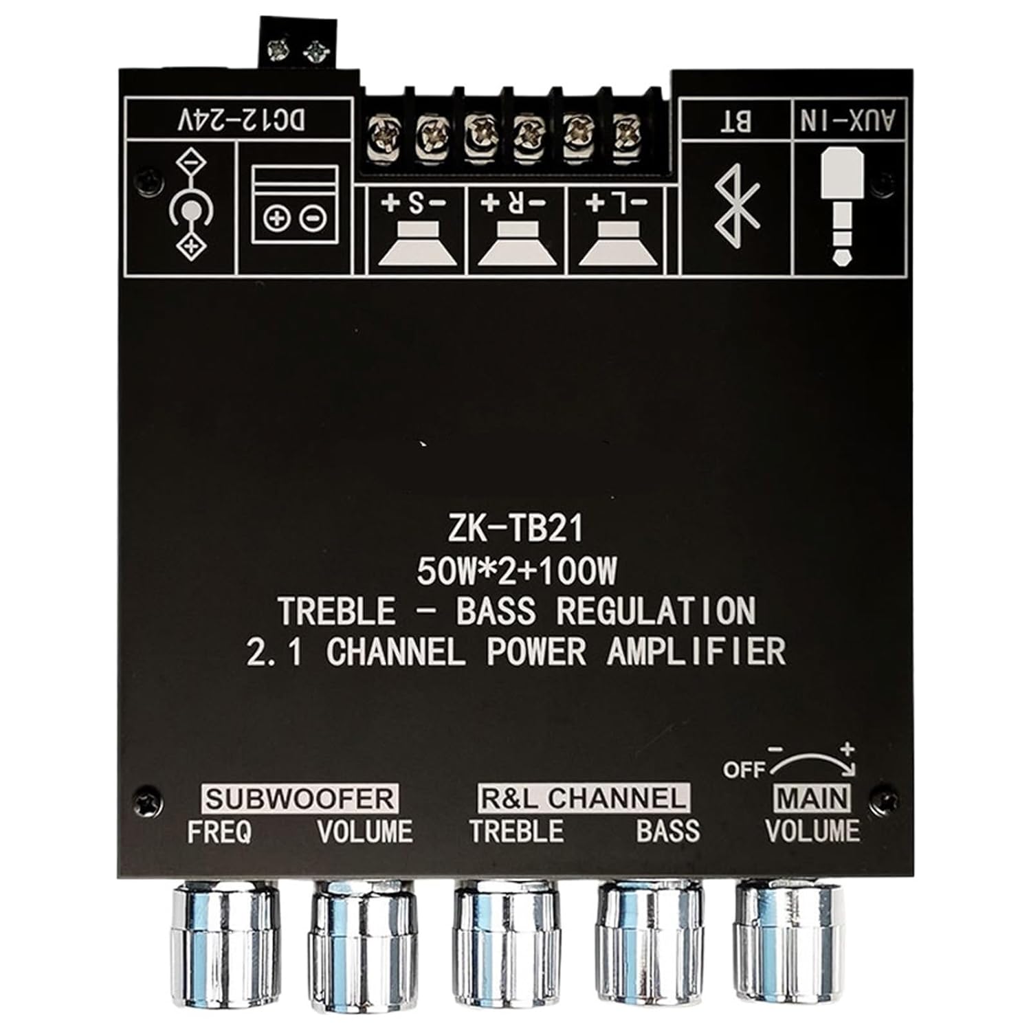 2.1 Channel Digital Audio Amplifier Module 5.0 TPA3116D2 Sound Power Amplifier Board Amp Module Support App DC12-24V