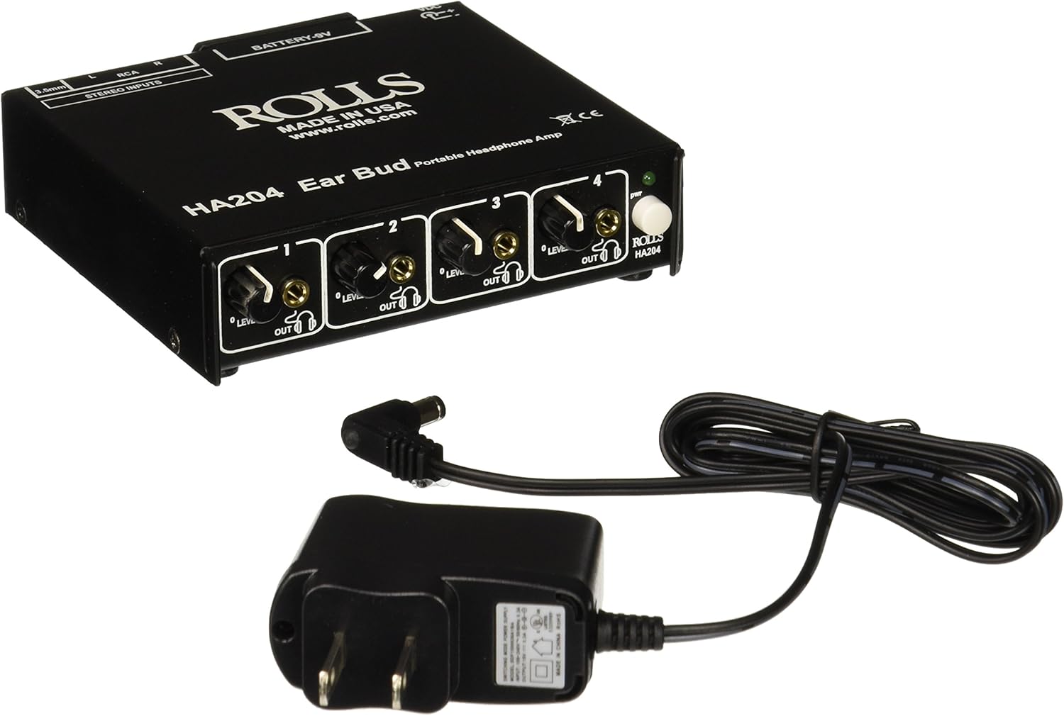 ROLLS HA204P Portable Battery/AC Operated Headphone Amplifier