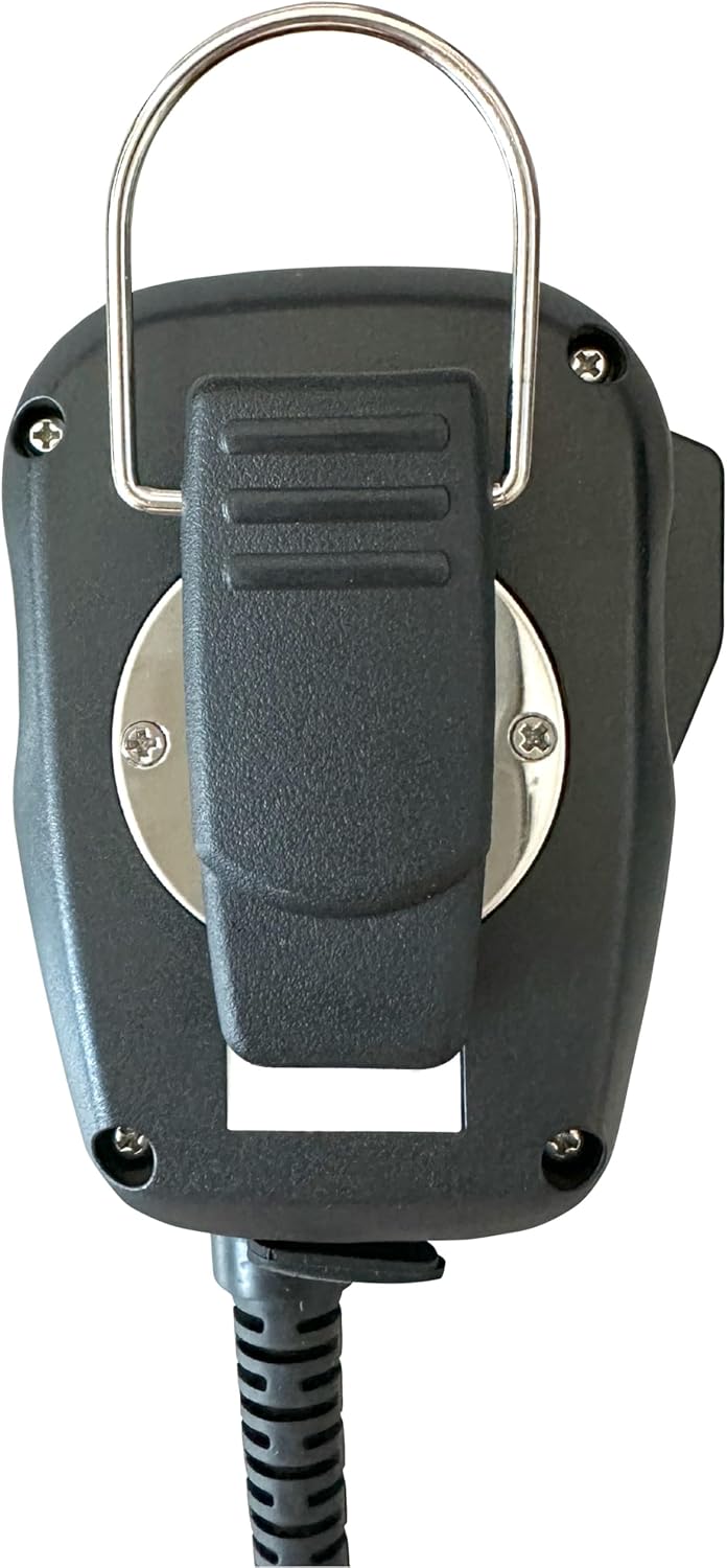 PRYME® SPM-4200-LI Storm Trooper™ Heavy Duty Amplified Speaker Microphone for CellPhones with Coil Cable and Lightning Compatible Connector Fits iPhones and iPads