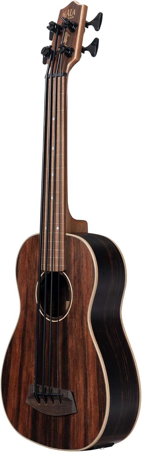 Striped Ebony Acoustic-Electric Fretless U•BASS® Rosewood Update