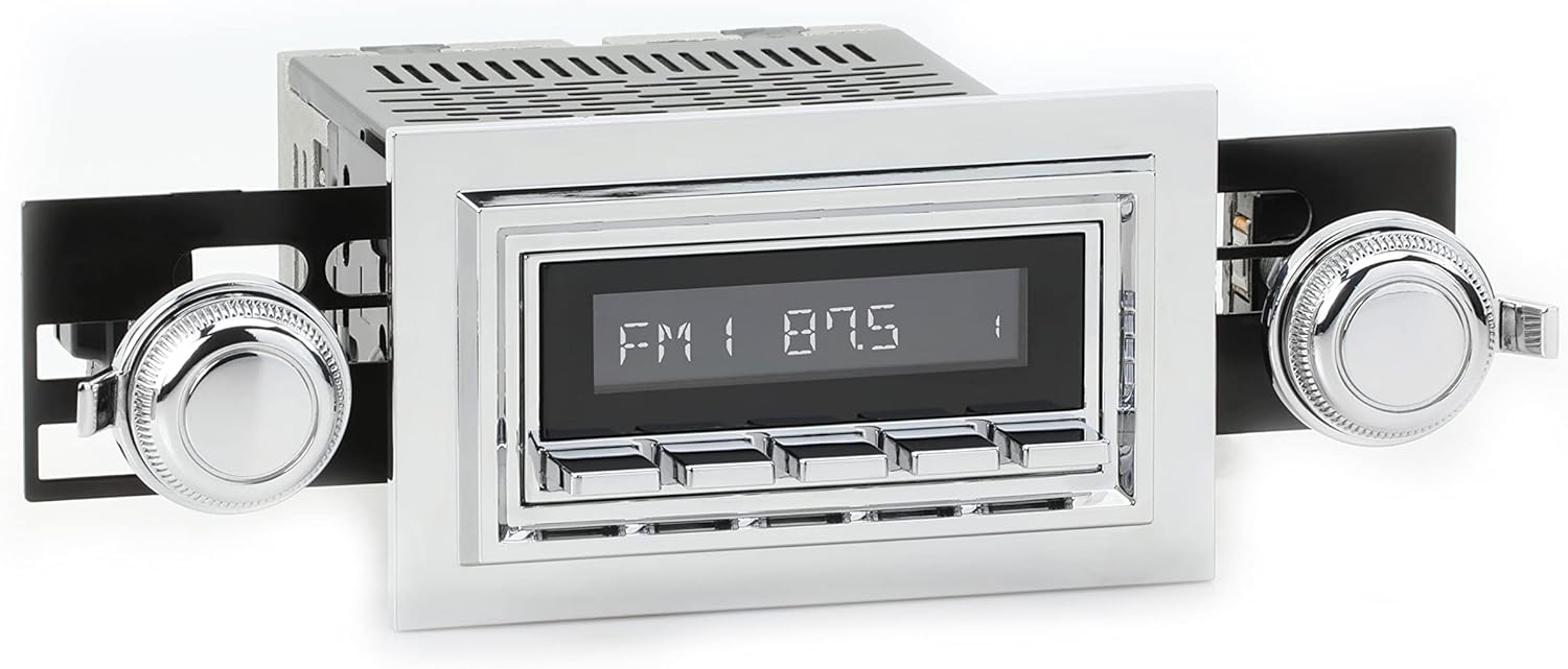 RetroRadio Compatible with 1974-79 Mercury Cougar Features Include Bluetooth, AUX, AM/FM LAC-M1-121-03P-73PMC6