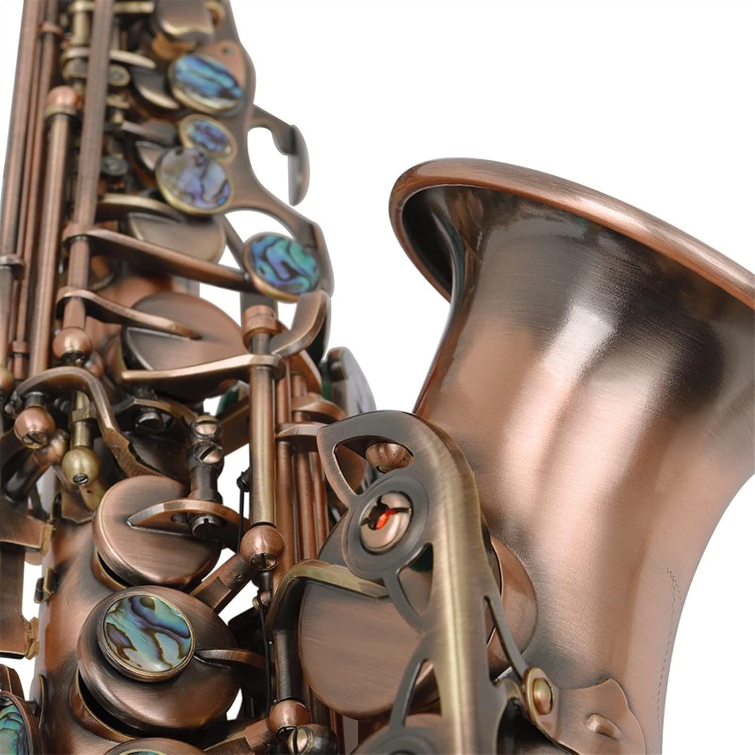 Sax Beginners Kit Saxophone Red Antique Imitate Classical Carve Pattern Sax Abalone Shell Buttons Mouthpiece Wind Instrument Accessories Wind Instrument