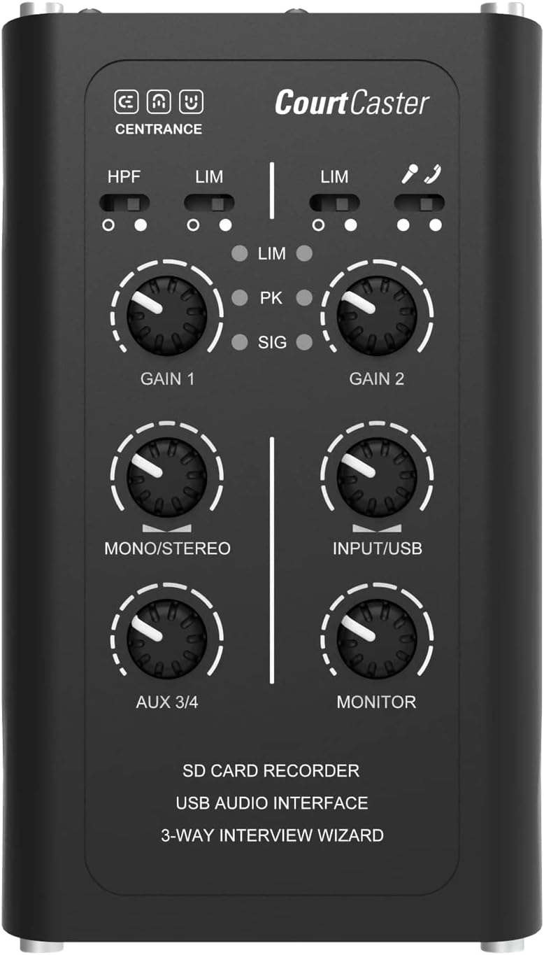 CourtCaster USB Interface with 3-way Interview Feature