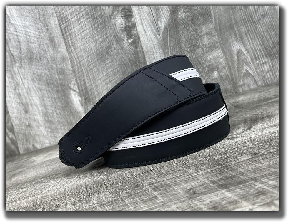 Anthology Gear The Original Straight Up Full Grain Padded Leather Guitar Strap - For Electric, Acoustic and Bass Guitars