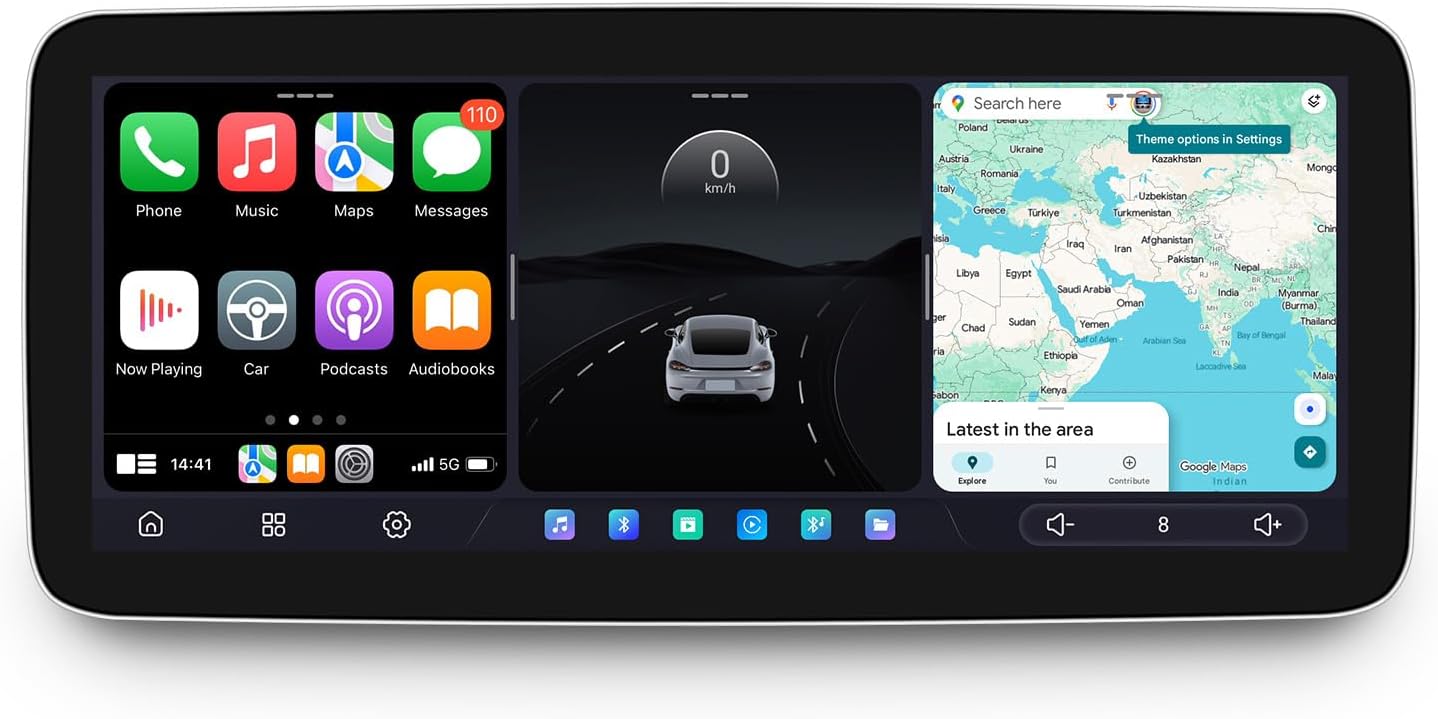 JOYING Car Radio for Toyota Sienna 2011-2014, 12.3 Inch QLED Touch Screen Car Stereo Android 13 Head Unit 12GB+256GB with Carplay & Android Auto, GPS Navigation, Bluetooth, AM/FM(JY-TT905N12)