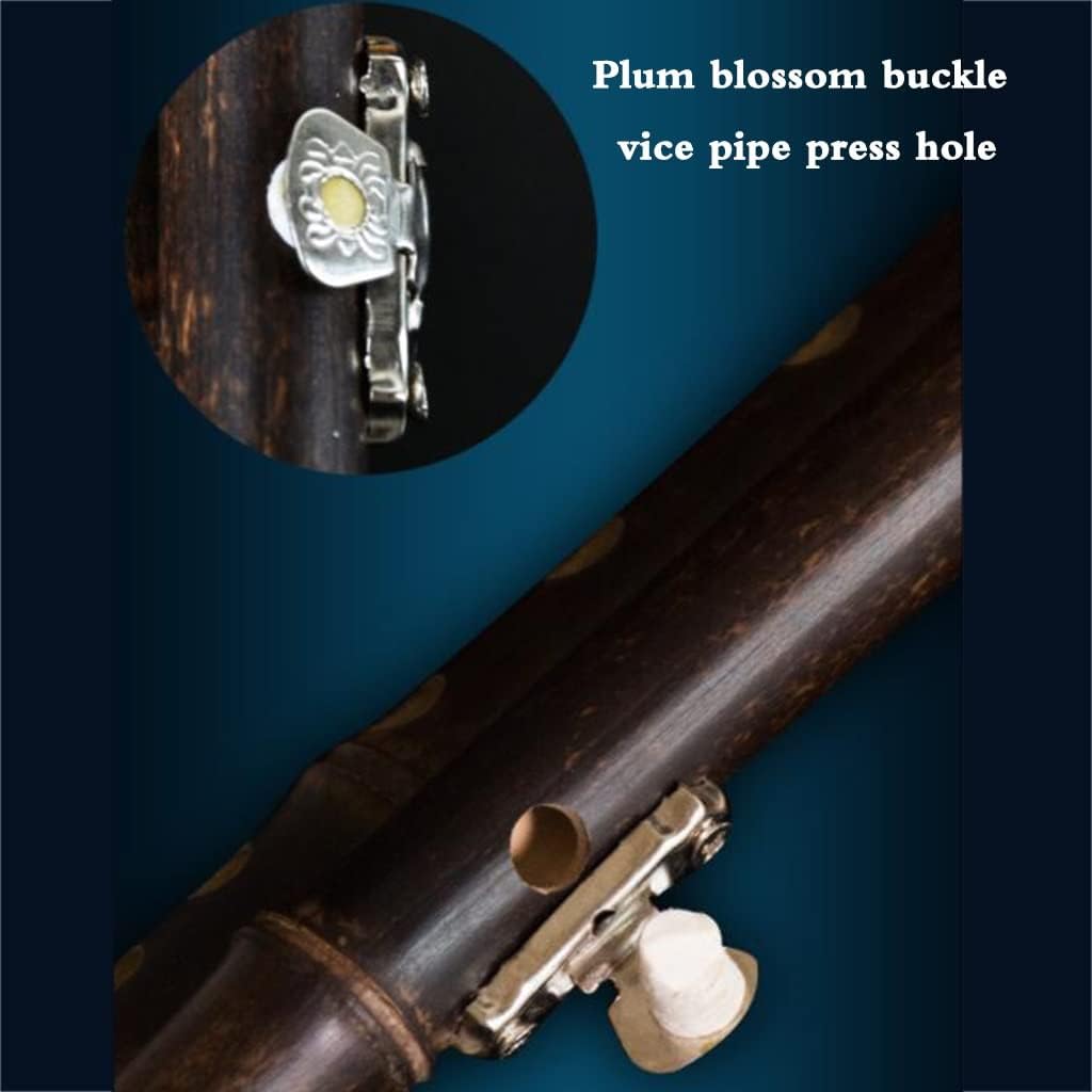 Musical Instruments 7-hole Cucurbit Instrument Purple Bamboo Wooden Flute Student Adult Beginner Playing Hulusi Durable Intonation, Portable Give Gifts (Color : Brown, Size : C-key)