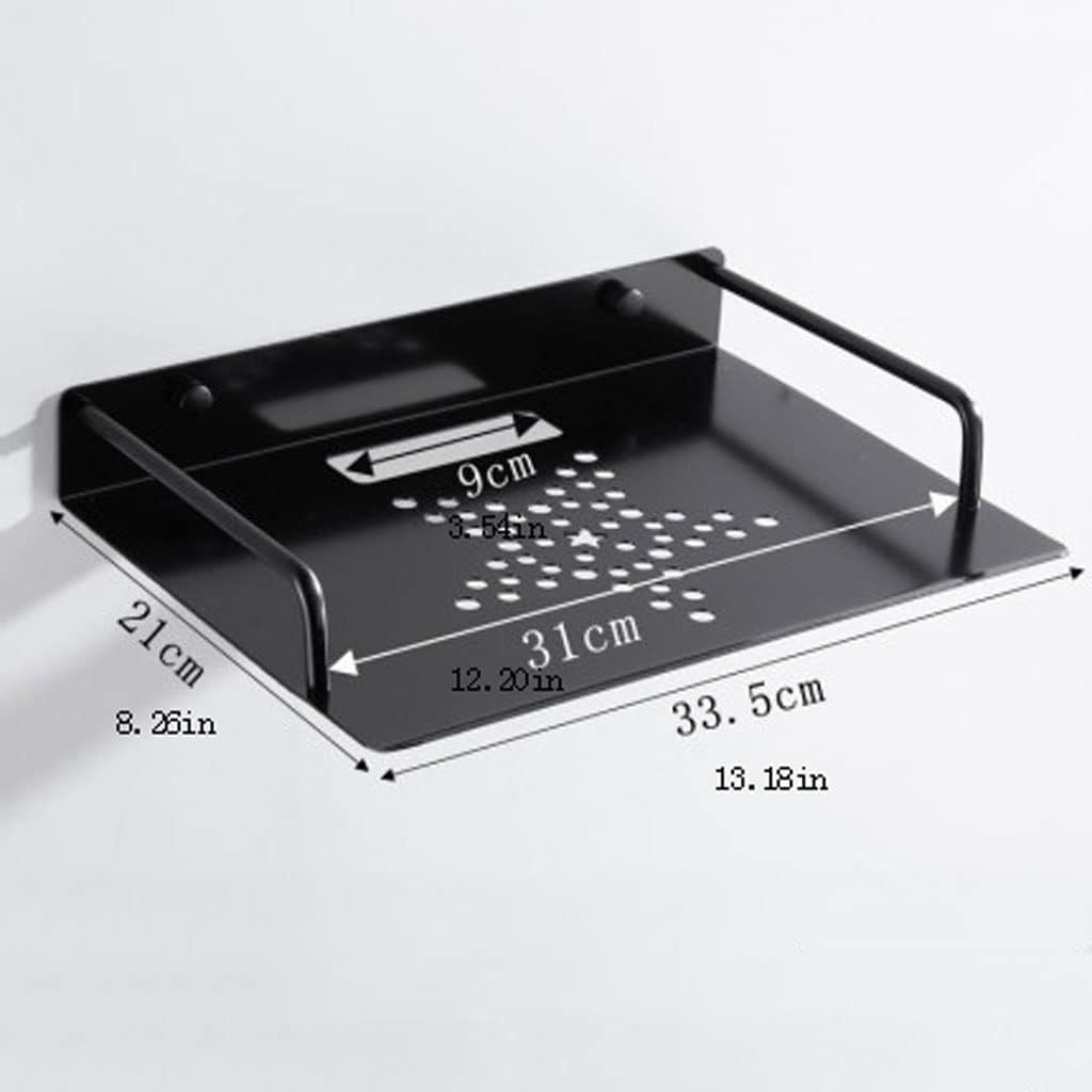 Floating Wall Mount Shelf, Wall Mount Shelves, Single Floating DVD DVR Shelf, Cable Box Shelf (Color : A)