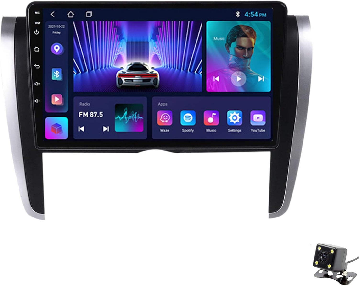 ADMLZQQ Double Din Car Stereo Multimedia with Bluetooth and 9