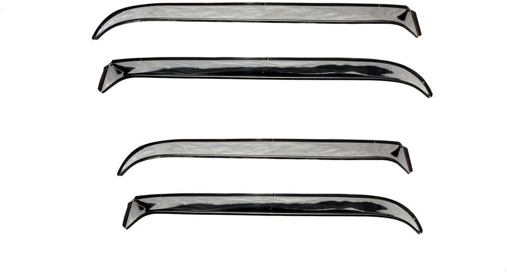 Auto Ventshade [AVS] Rain Guards For Most 1973 - 1991 GM Full Size Trucks and SUV's (Consult Application Guide to Verify Fitment) | Window Vent Visors, 4 pcs. - Stainless | 14049