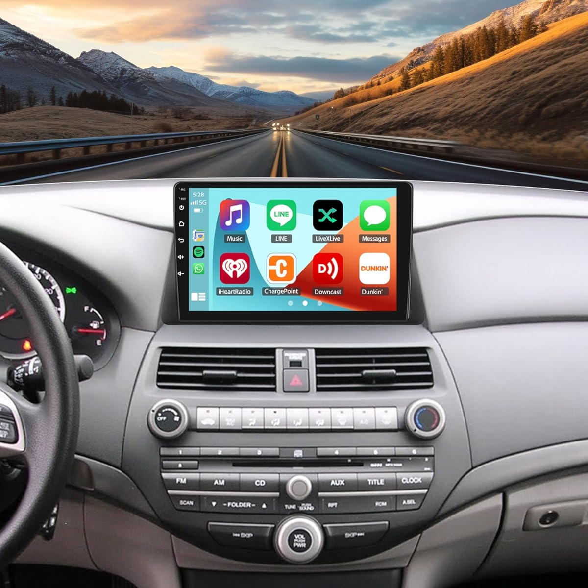 4+64G Android 13 Car Stereo Radio Upgrade for Honda Accord 8th 2008 2009 2010 2011 2012 2013, 10.1