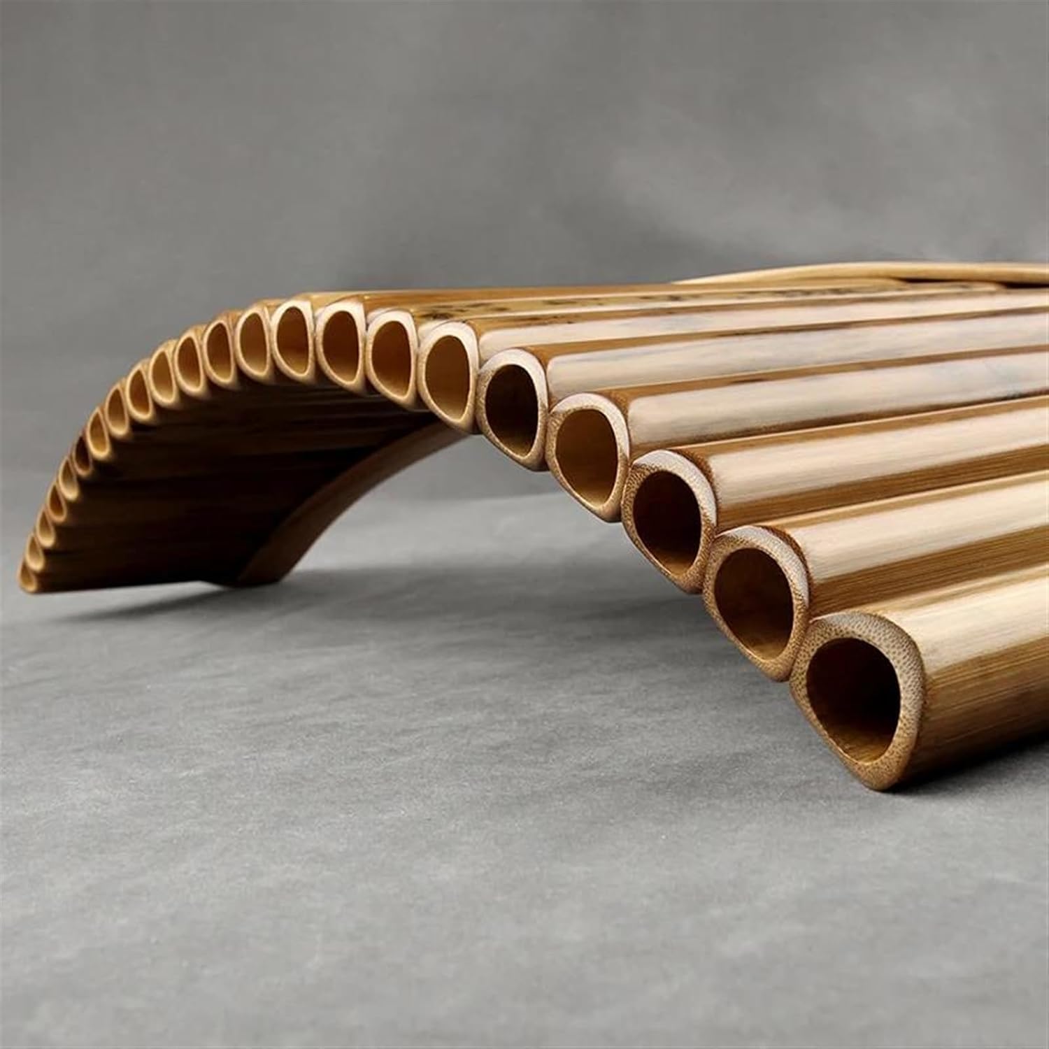 Left/Right Hand 25 Pipes Pan Flute C Key Woodwind Instrument Handmade Pan Pipes(Color:Right hand)