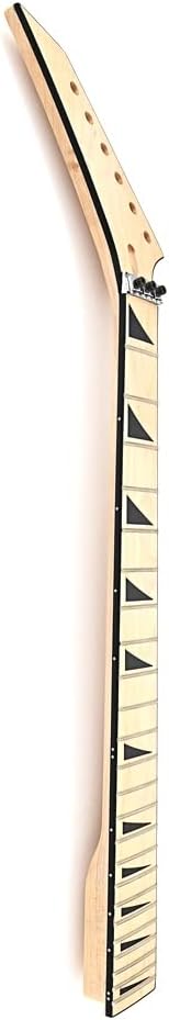 Electric Guitar Neck 24 Fret 25.5 Inch Maple Fingerboard Locking Nut Replacement for Jackson Style