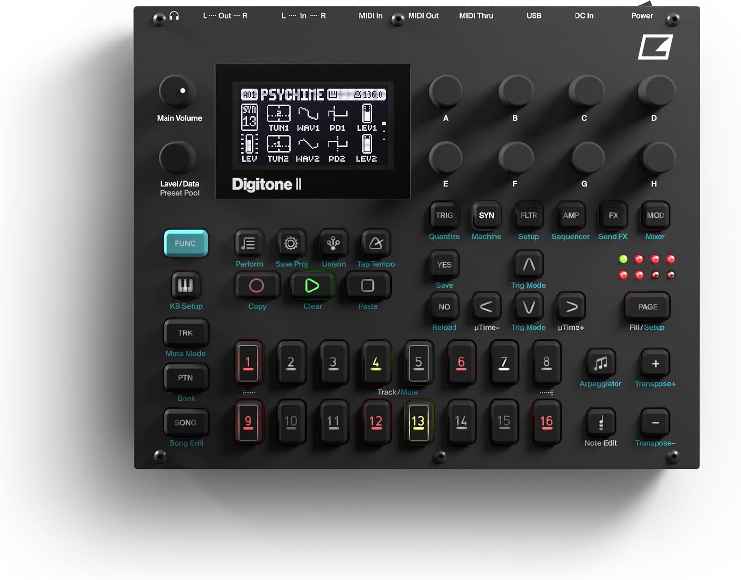 Elektron Digitone II - 16-Track Polyphonic Digital Synthesizer