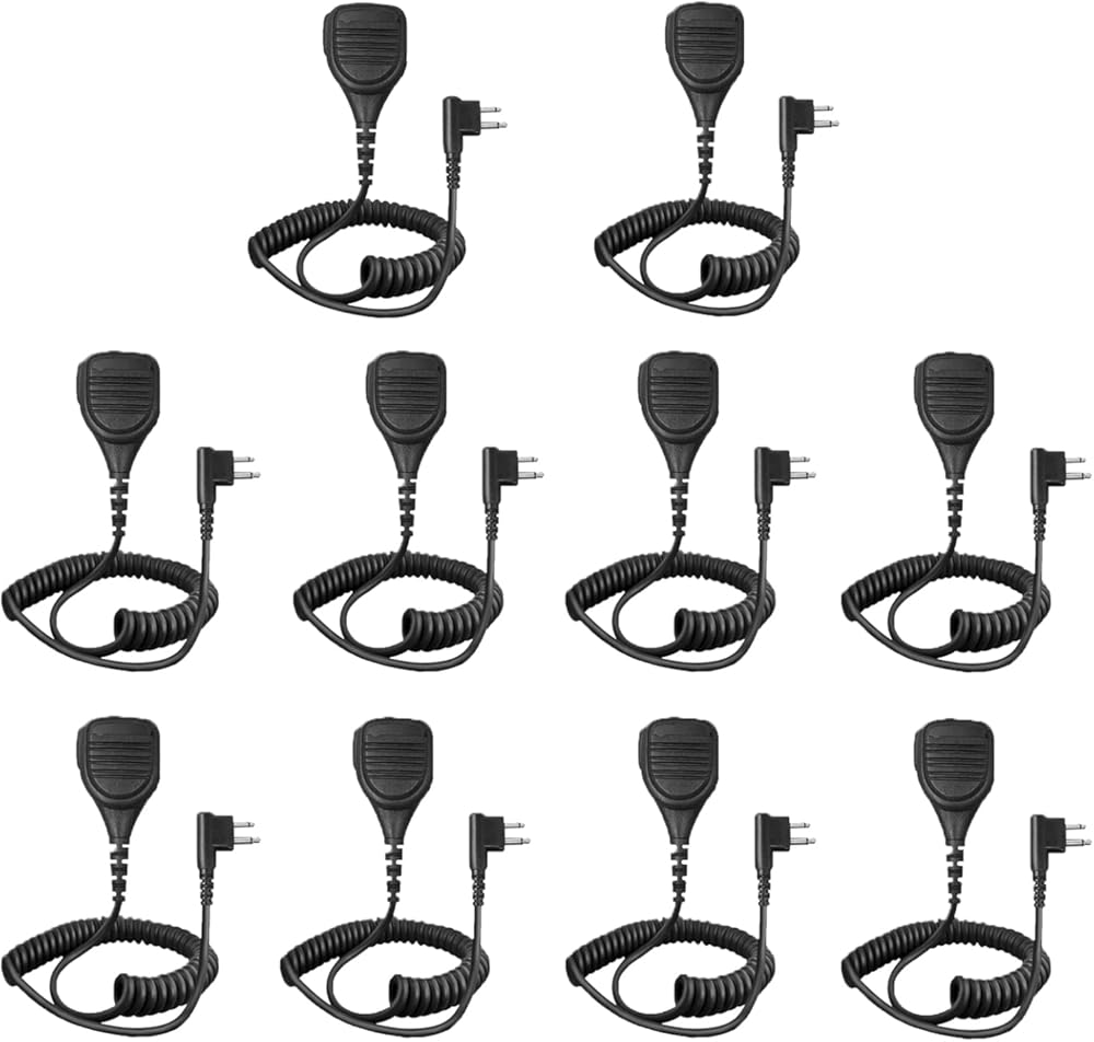10Pack PMMN4013 PMMN4013A Remote Speaker Microphone Shoulder Mic for R2 CP100D CP200D CP200 CP185 CLS1410 CLS1110 BPR40D RDU4100 RDU4160D RMU2040 2080