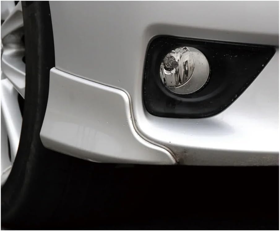 Car Front Bumper Corner Kit Compatible with Toyota Mark X REIZ 2010 2011 2012 Protector Trim Easy To Install(Silver right)