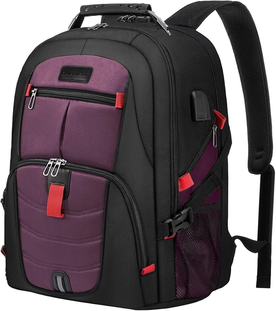 SAHARA - All-in-One Backpack with Anti-Theft lock Fits Laptops up to 17.3