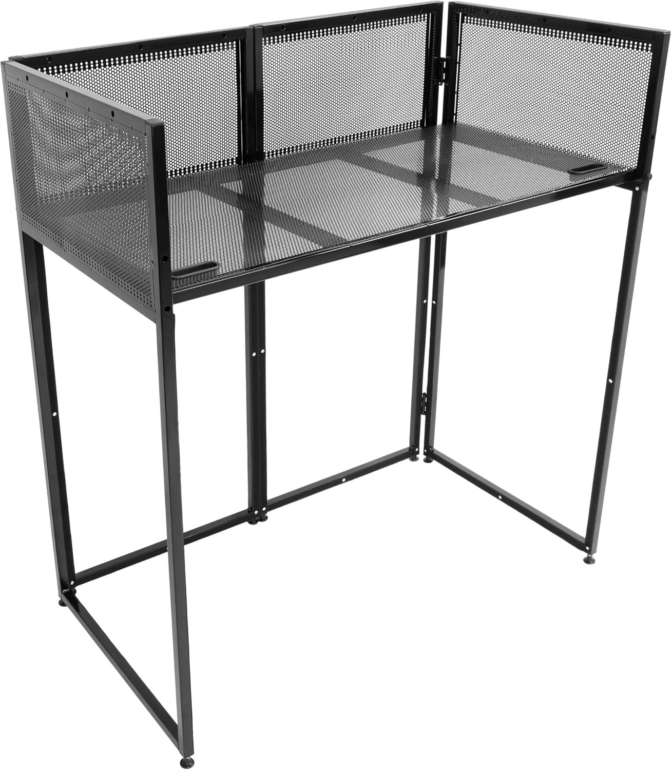 KUAFU Portable DJ Booth DJ Facade Table Station for DJ & Working Event Foldable 20