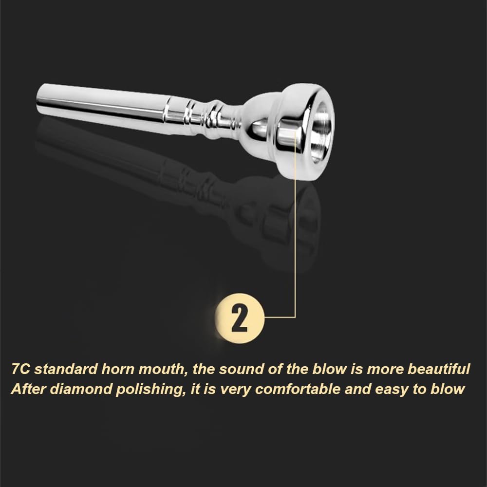 B-Flat Trumpet Instrument, Western Instrument for Band, Wind Instrument for Beginners Professional Performance Level, Festival Celebration