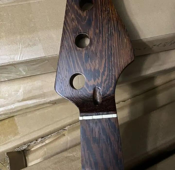 Guitar Part for 4 Strings Jazz Bass Neck Wenge Wood 20 Fret DIY Bass