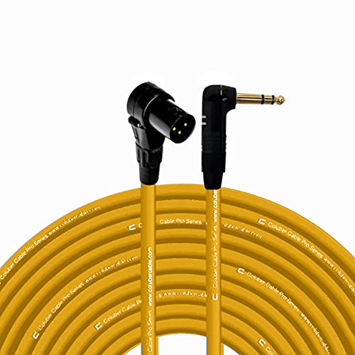 COLUBER CABLE Right Angle XLR Male to Right Angle 1/4