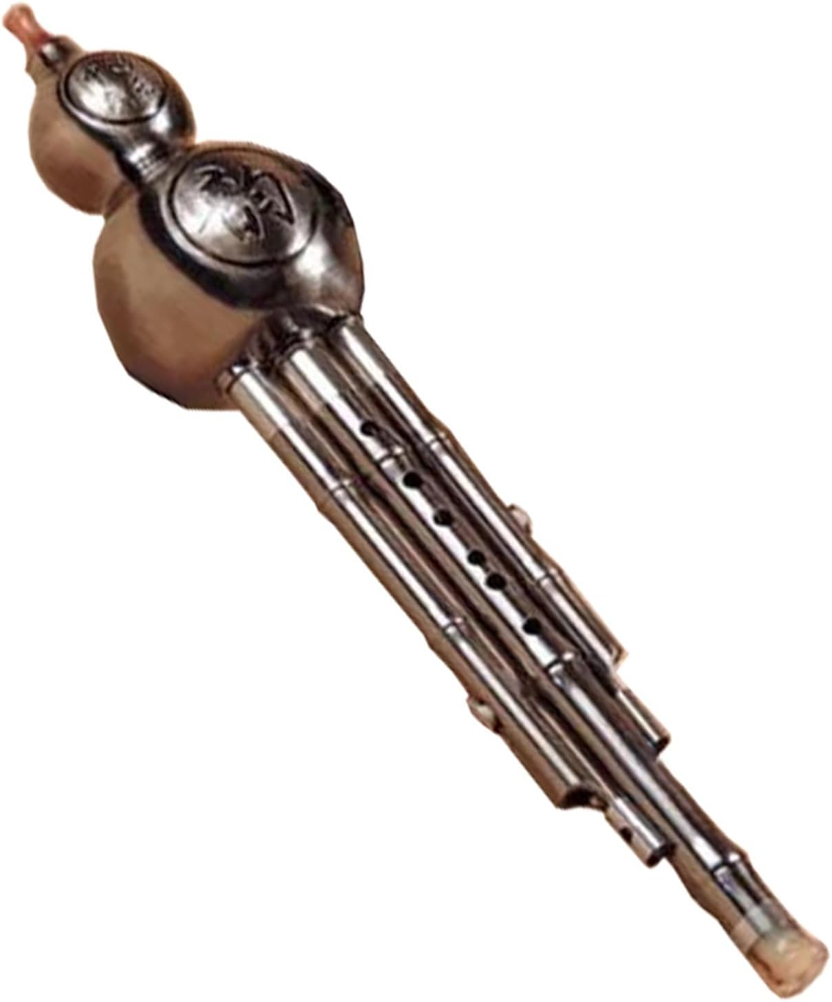 Hulusi Flute - Chinese Traditional Wind Instrument in C/Bb Key with Case (Bb Key)