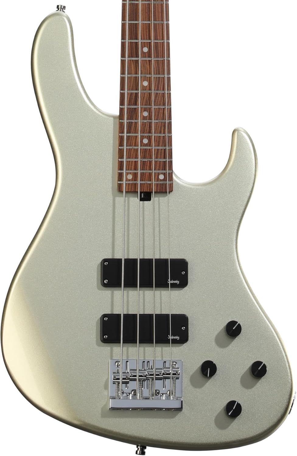 Sadowsky MetroExpress Modern Bass Guitar - Solid Champagne Metallic, Morado Fingerboard